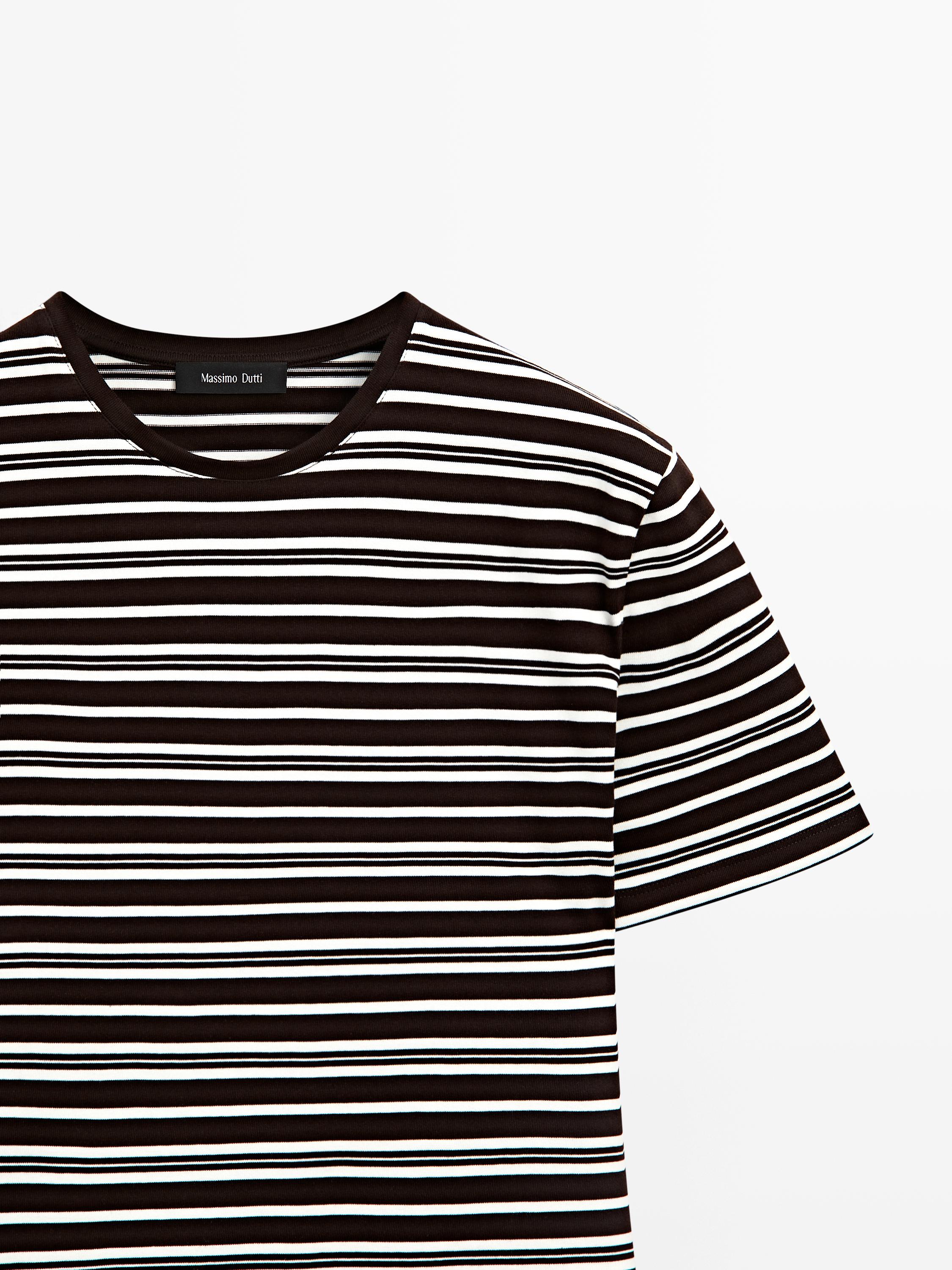 Striped short sleeve T-shirt